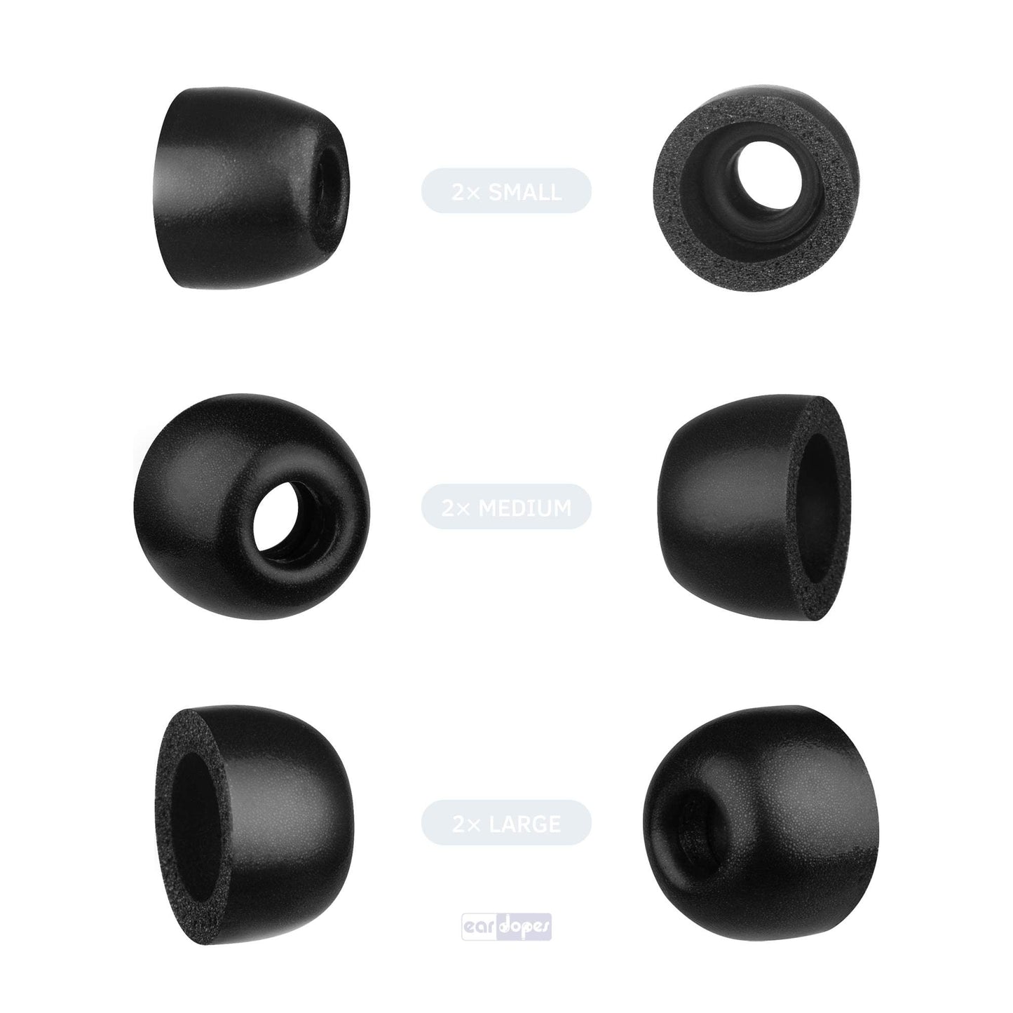 Foam Eartips - Standard - Memory Foam Eartips - foamigo®